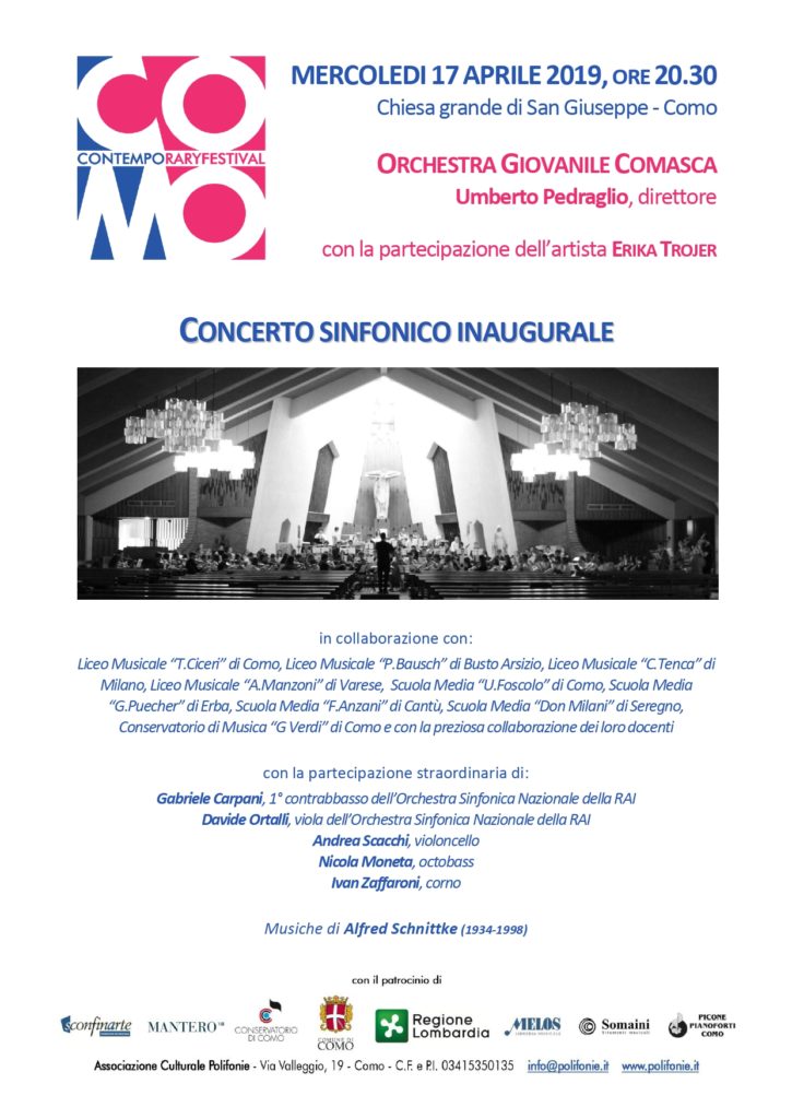 COMO CONTEMPORARY FESTIVAL 2019 - Concerto inaugurale